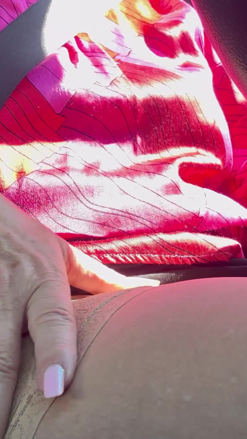 I pulled over and rubbed my pussy in the car until I had an intense orgasm. | Clip 2