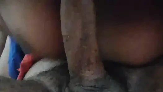 Housewife sitting on her stepdaughter's stepfather's face and sucking his big