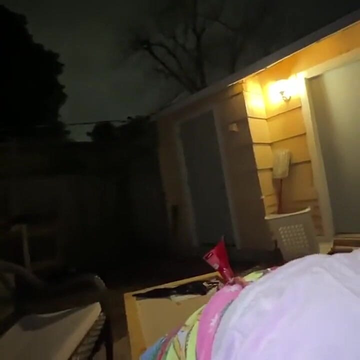 Monster Cock BBC Sneak in My Backyard an Fuck Me