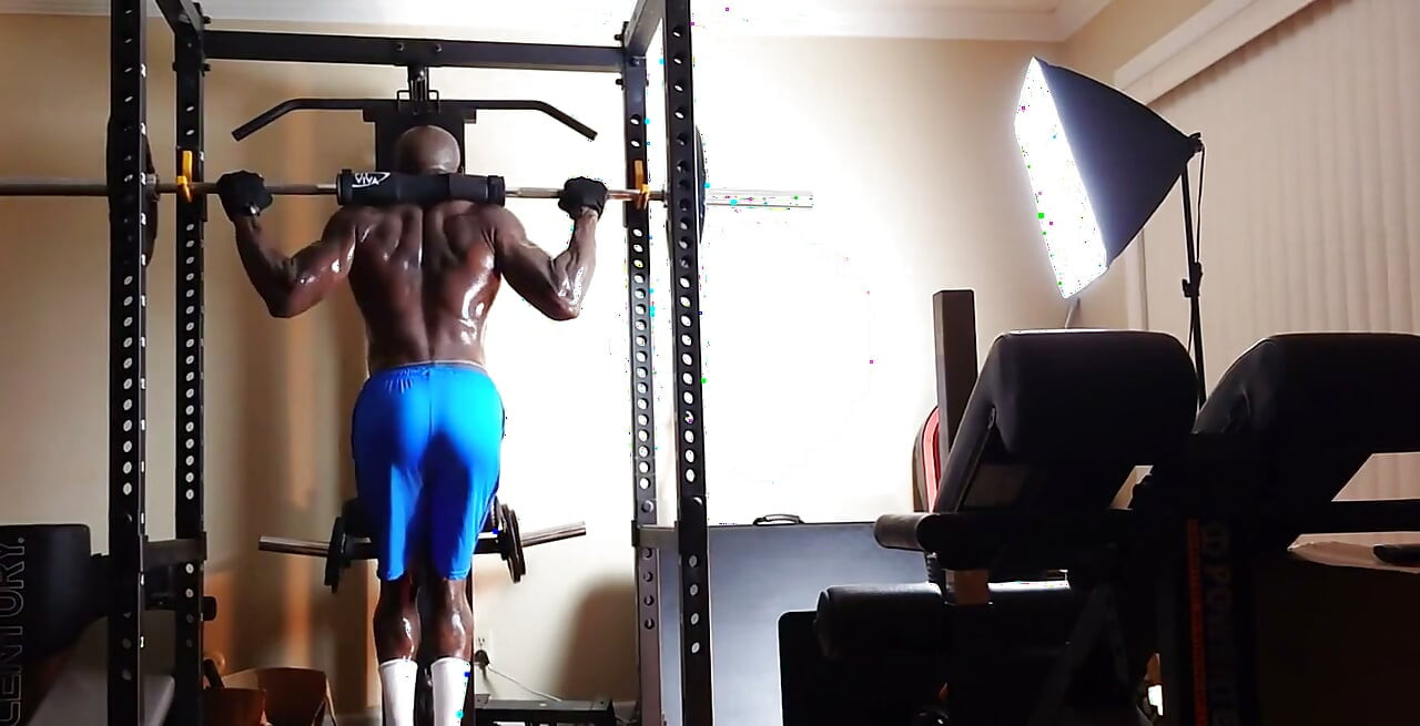 Hallelujah Johnson Tall Dark Chocolate Muscles Tattoo Body