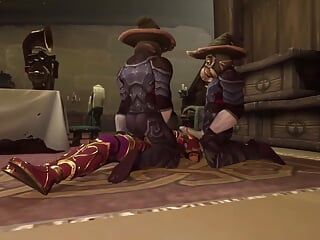 Kultyści ceremonialny czwórka gangbang - Warcraft Hentai Parody
