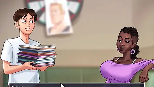 Summertime saga: the nurse helped Johannes