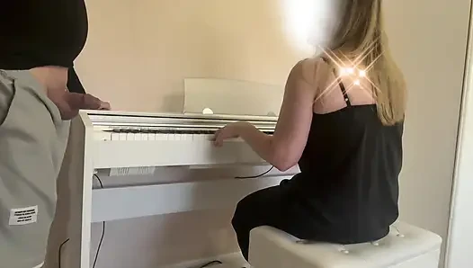 Piano Teacher - I cum on my piano teacher