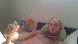 Peludo papai ejaculação na webcam