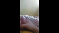 Playing with my big penis for relaxation Jerking off masturbation