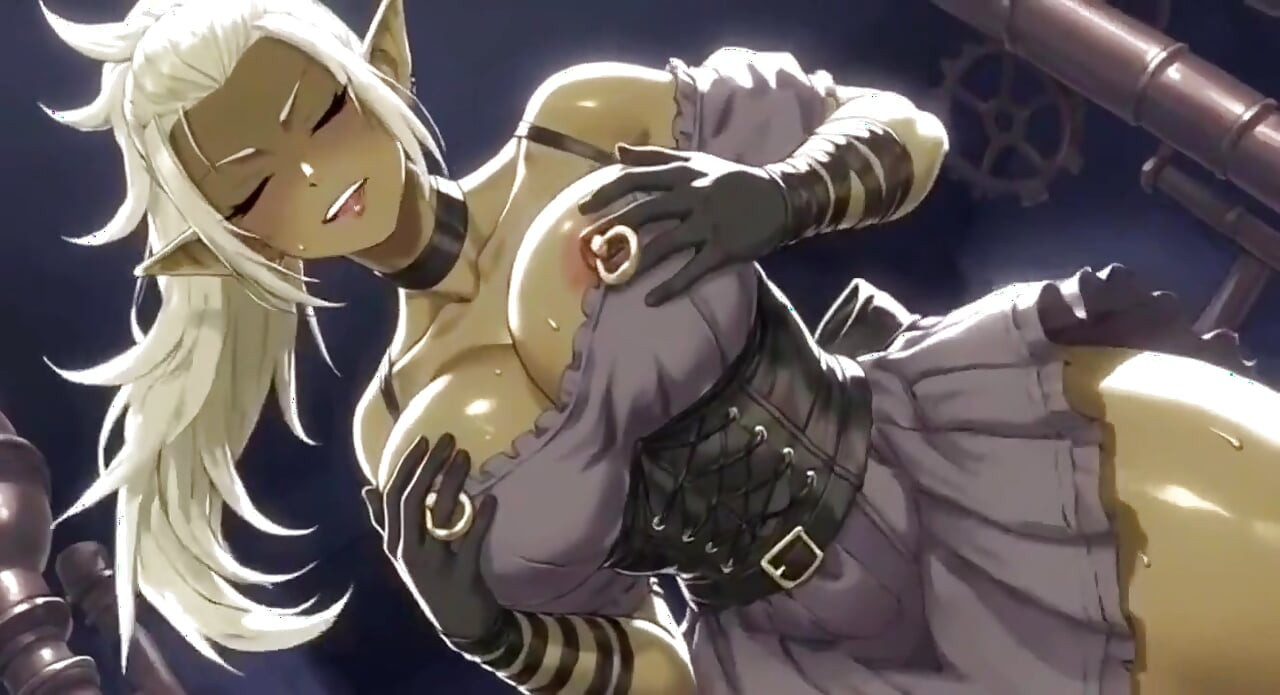 Anime adorável peitos orc fofos, ai animation