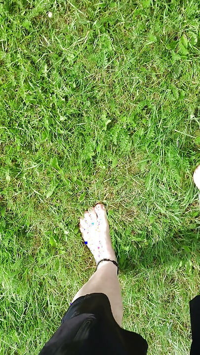 Barefoot in the September North Sea in Wangerland