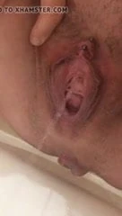 Tracie pissing and gaping