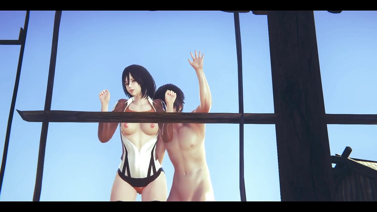 On Titans Hentai - Mikasa Fingering to Orgasm Then Fucked with Creampie - Manga Anime Japanese Asian Game Porn