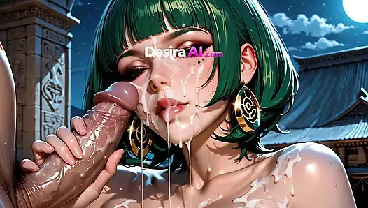 Sie werden Cleopatras Gesicht nach diesen cumshots nicht glauben! KI erzeugt