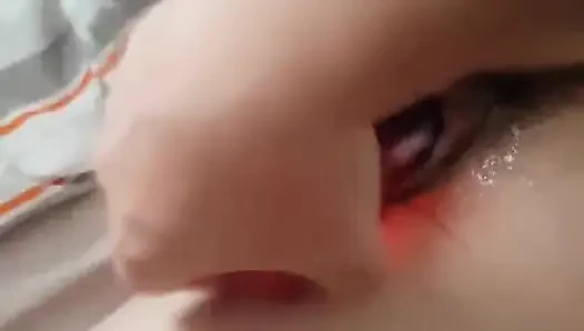 Yandan büyük kırmızı dildo