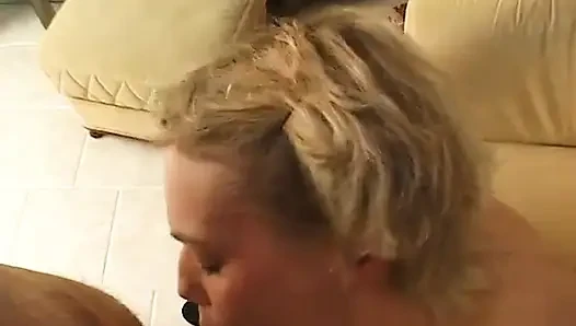 Sexy skinny blonde on casting