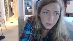 Horny Blonde Has Many Orgasms with Contractions
