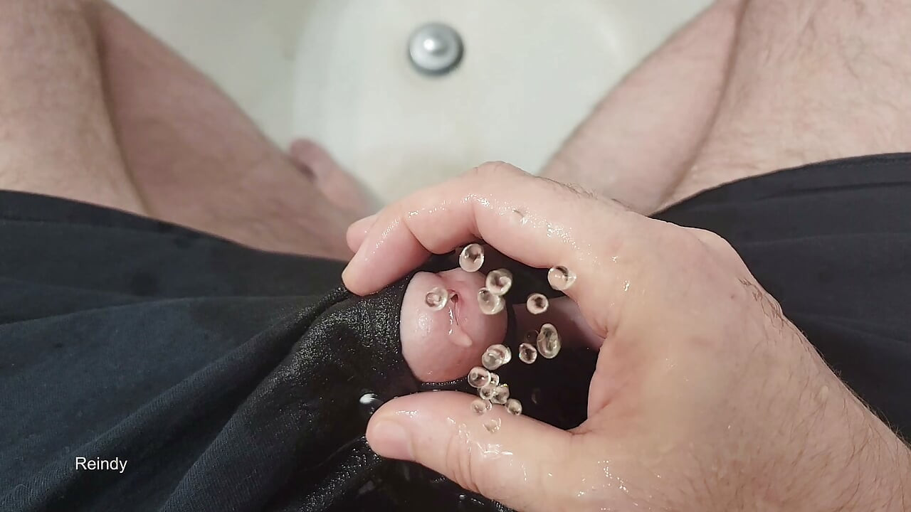 Up Close Cock Pee Hole Squirting Piss, Soaking Boxers, and Cumming