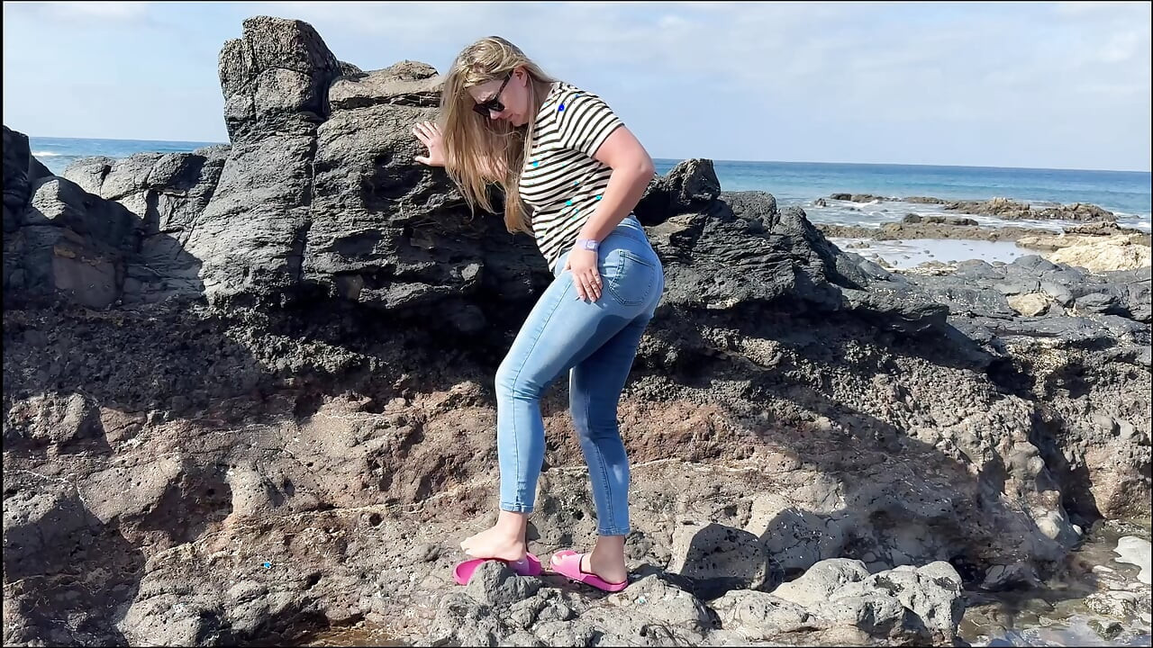 Another Beach Accident - Wet Jeans by the Shoreline