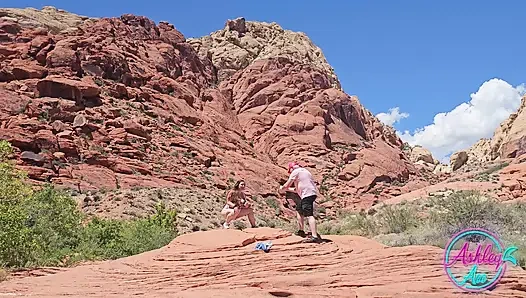 Pemotretan di balik layar - ashley di red rock canyon