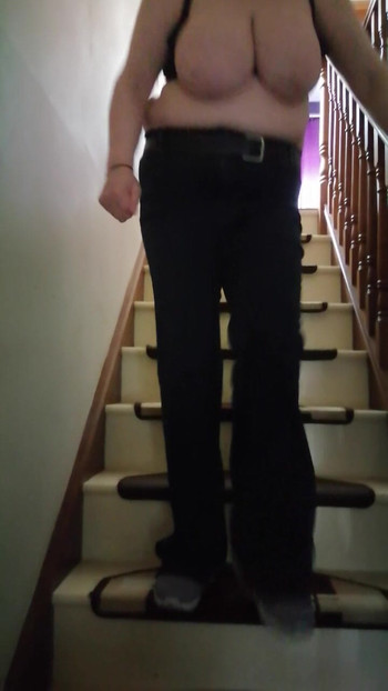 Going down stairs again