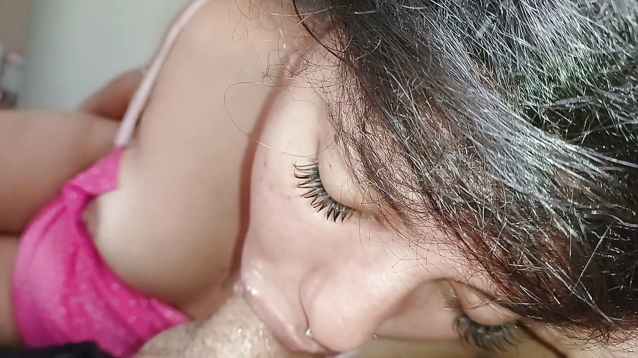 Angel face, little mouth of a slut, twerking all the way down on a hard cock.