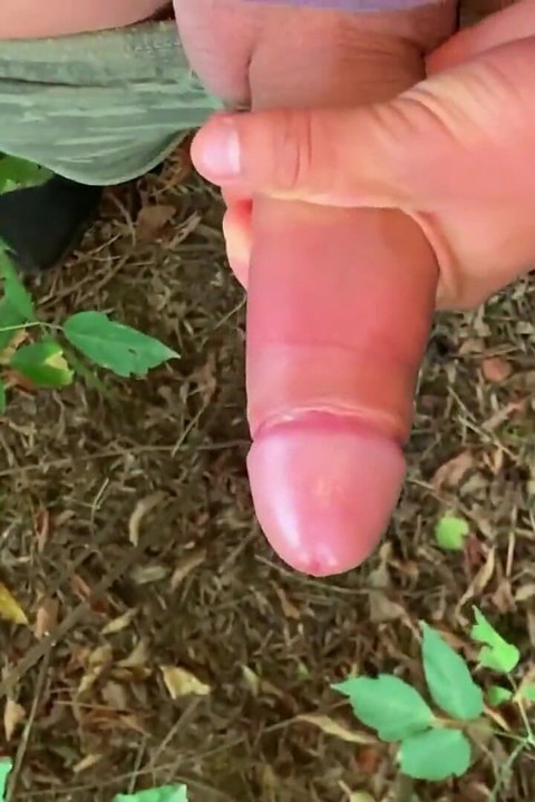 Twink Jerks Faster and Slower, Faster and Slower... Then Cums Outdoor