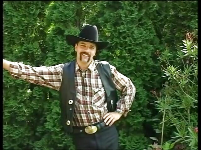 Blonde teen rides an older dude's cock outdoors