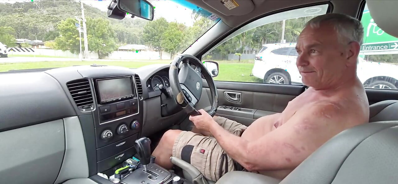 Wank off in the Car