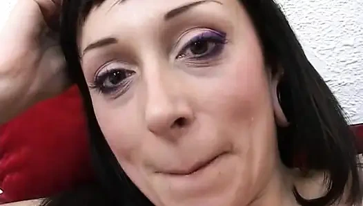 Lisa's casting with her dildo toy