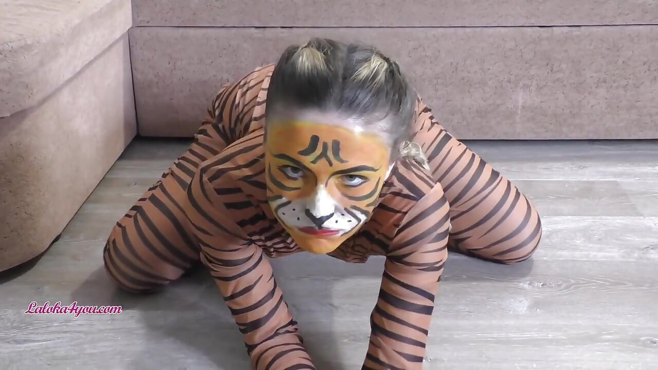 Slender girl gets fucked in her mouth and takes cum on her face