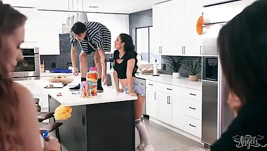 TRANS ANGELS - Joey Michaels Worships Zariah Aura’s Perky Tits While Getting Pounded In Missionary