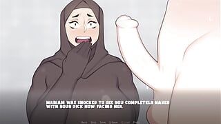 Hijab che indossa la milf della porta accanto mariam è stata scopata