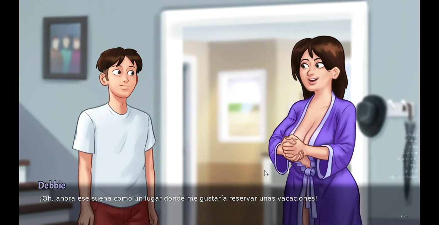 Helping stepmom to earn points with her - Summertime Saga