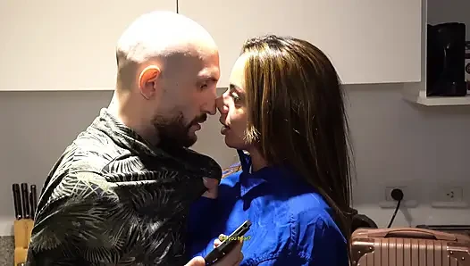 I called the plumber and this BEAUTIFUL WOMAN came: I couldn't help but fuck her so hard