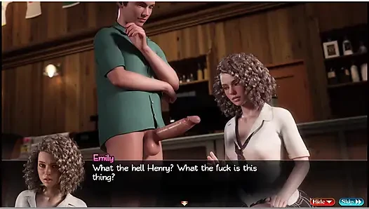 Treasure of nadia - gameplay - tante seksi lagi asik masturbasi pakai dildo dan striptis- sepong kontol dan minum sperma