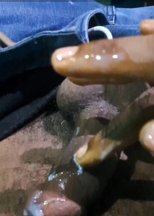 Big long black penis sperms masturbation