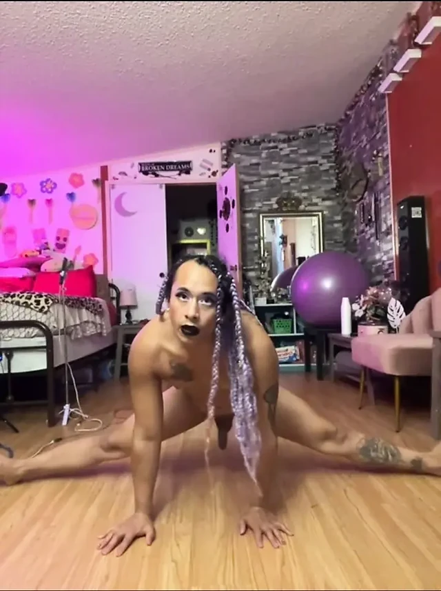 Naked and Stretching