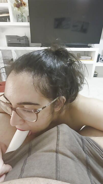 Eating two cocks
