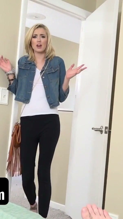 SisLovesMe - Hot Blonde Stepsis Haley Reed Grabs Her Stepbrother's Morning Wood And Makes Him Cum | Clip 1