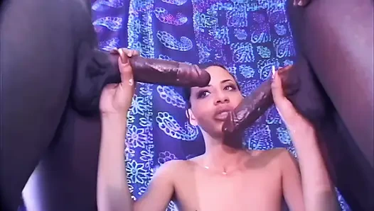 Blow bang gila dengan bintang porno 90-an