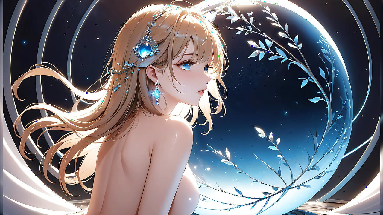 Whispers of Magic - Ai Girl and a Glowing Orb