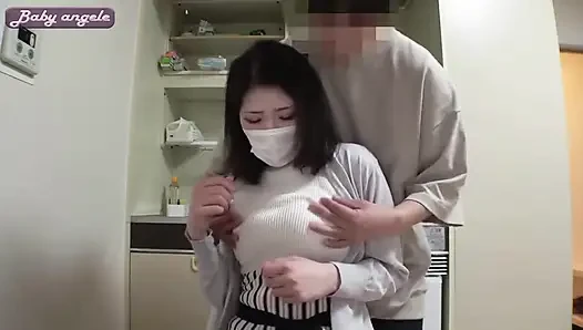 Elegant Quiet Wife. F Cup Droop Bust and Unexpectedly Sensual Tongue Tease - Part1