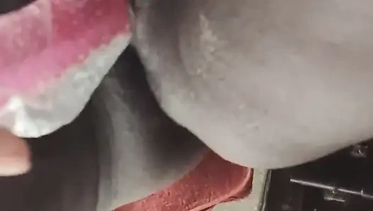 Wife Put a Toy Inside Her Pussy