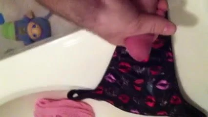 Cumming on Thongs