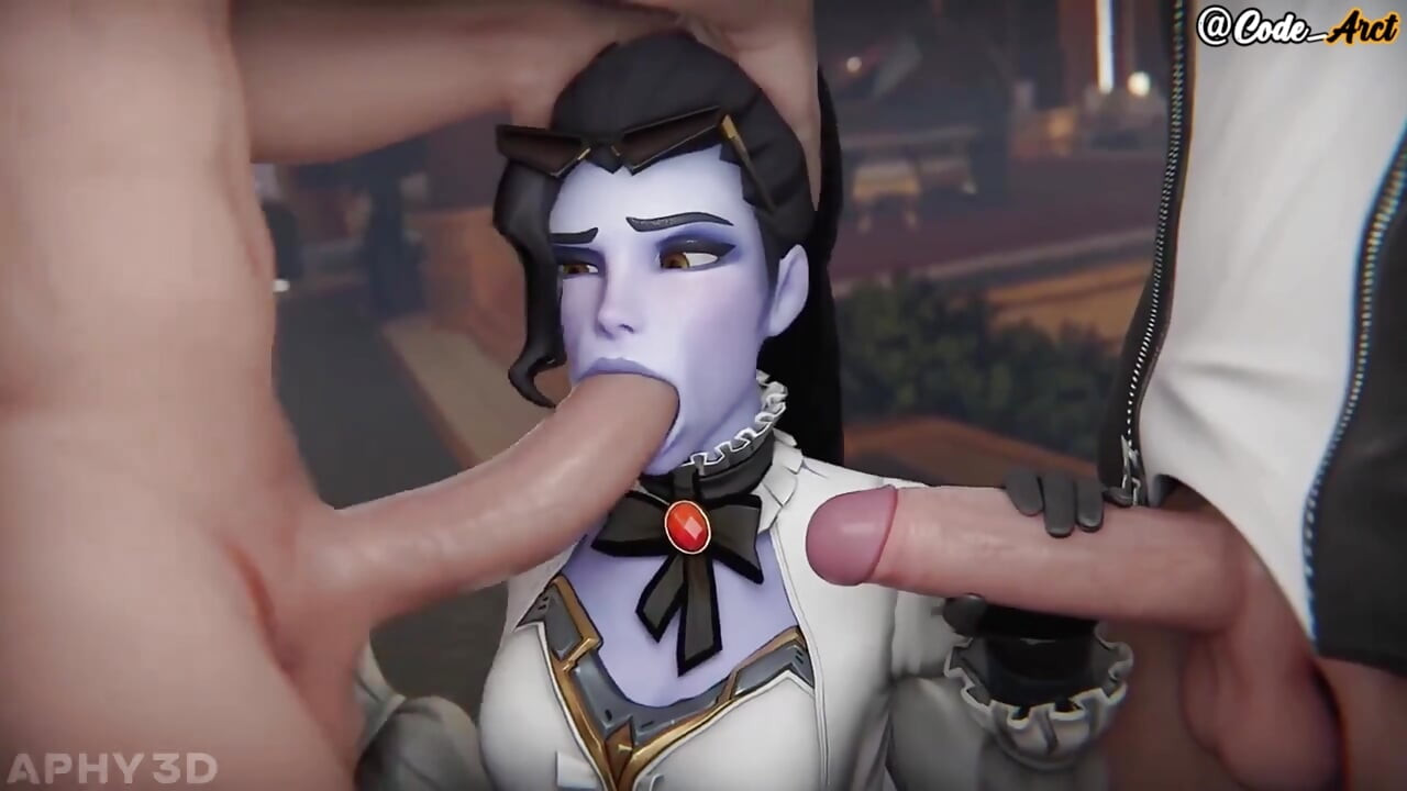 Widowmaker Gets Two Giant Cocks [Subtitled in Spanish]