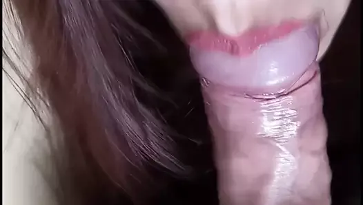 Asian women horny after party blowjob with amazing skill cum in mouth