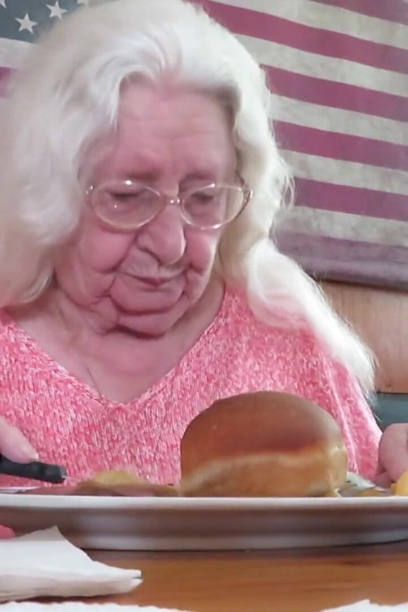 Step mom and I eating