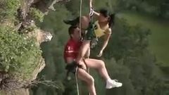 Crazy Mountain Climbers Fuck Mid Air