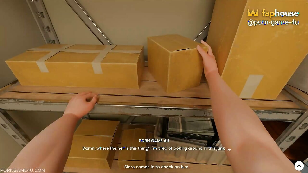 Storage Room Encounter: Siera's Tight Leggings Thighjob - Mansion Days - Part 4 - Brim - by Porn Game 4u