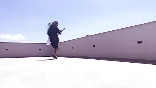 Masturbating in a beautiful spot