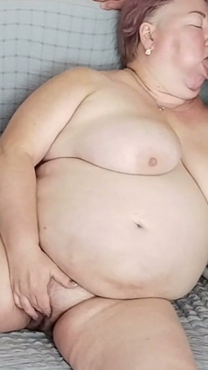 neighbor masturbates in front of the camera sucks dick and gets cum on tits | Clip 1