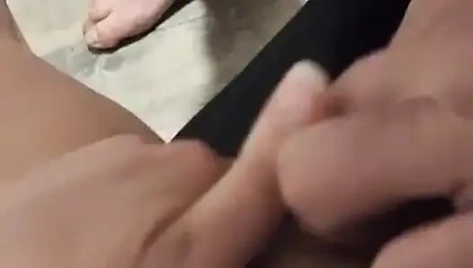 She's on her period but nothing stops her, she loves my dick being everywhere...