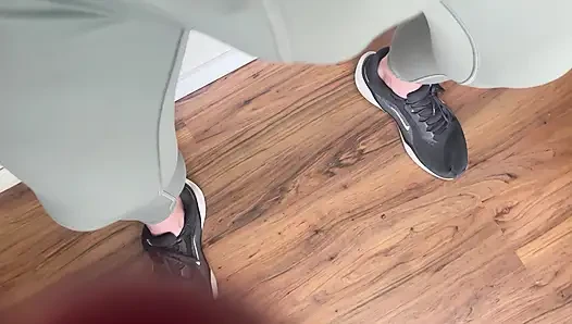 Lycra Gym Gear Masturbating